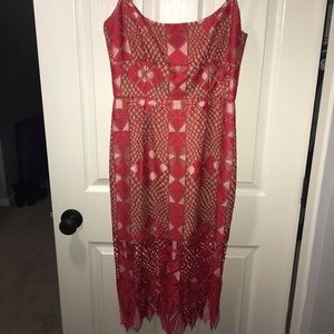 BCBG MAXAZRIA Alese Geometric Lace Dress size 8